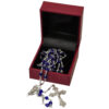 4mm Blue Crystal Rosary - Image 2