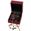 4mm Blue Crystal Rosary - Image 2