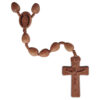 12mm Teardrop Light Jujube Wood Rosary