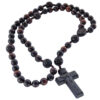 10mm Rose Carved Jujube Wood Rosary - Image 3
