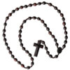 12mm Oval Jujube Wood Rosary - Image 3