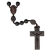 8mm Black Onyx/Jujube Wood Rosary