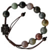 10mm Adj Multicolor Onyx & Jujube Wood Rosary Bracelet