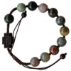 10mm Adj Multicolor Onyx & Jujube Wood Rosary Bracelet - Image 3