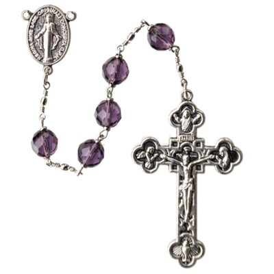 8mm Indigo Crystal Rosary