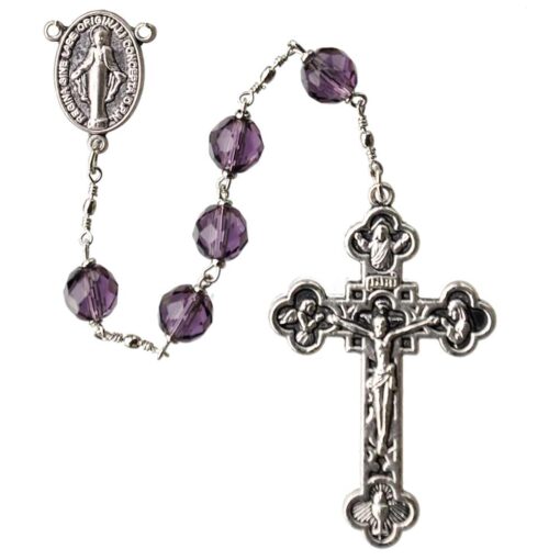 8mm Indigo Crystal Rosary