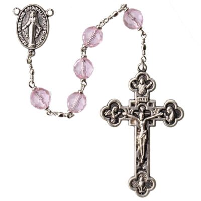 8mm Rose Crystal Rosary