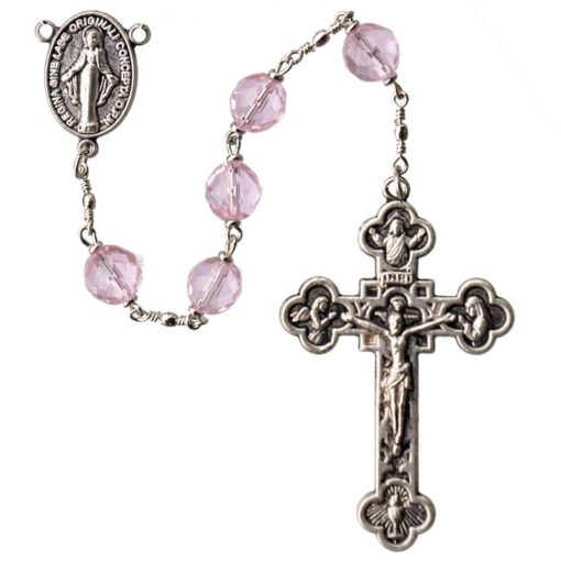 8mm Rose Crystal Rosary